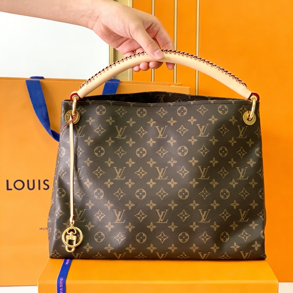 <AUTHENTIC>LV Artsy MM Monogram Canvas Tote Bag - Picture 2 of 6